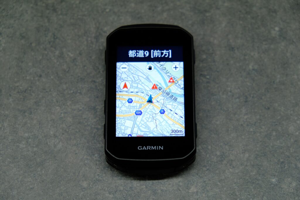 輝度の明るいディスプレイ。地図も見やすくなりました。