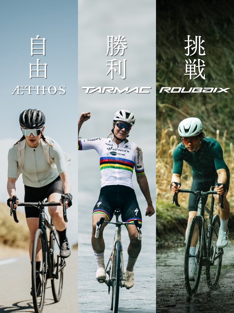 - 3 Icons -<br>Tarmac・Aethos・Roubaix