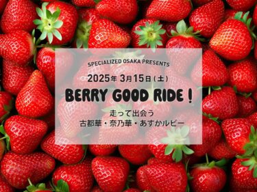 2025/3/15(sat) スペシャライズド大阪エリア BERRY GOOD RIDE ! 走って出会う古都華・奈乃華・あすかルビー