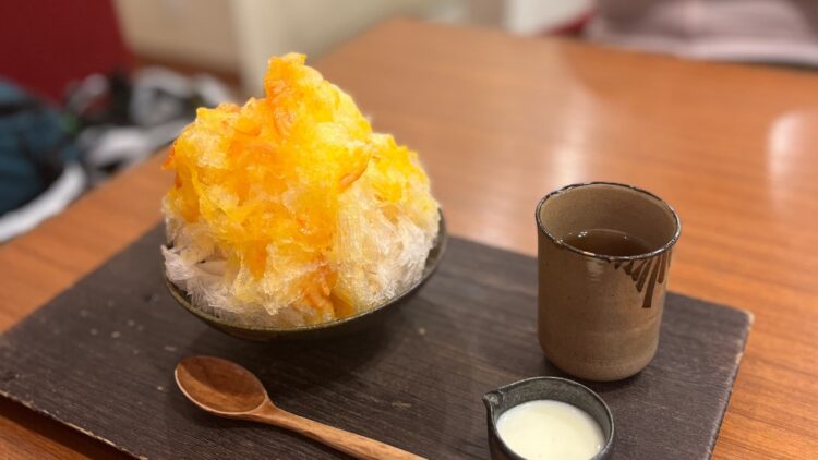 カフェライドで、ふわっふわの「かき氷」をいただいてきました！