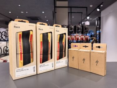 話題の新作タイヤと軽量TPUチューブ、店頭在庫ございます